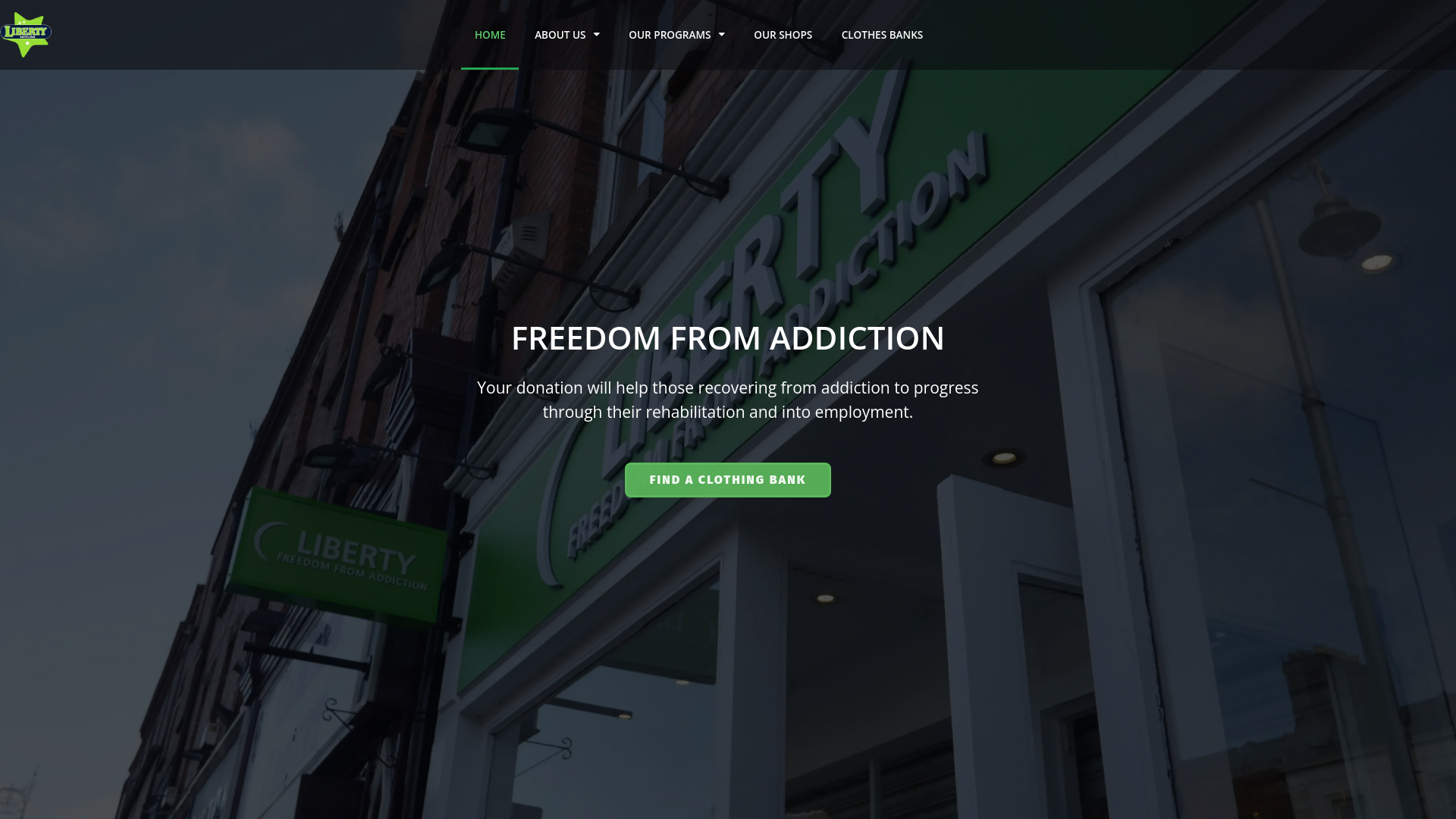 website screenshot of https://libertyglobalexports.com/