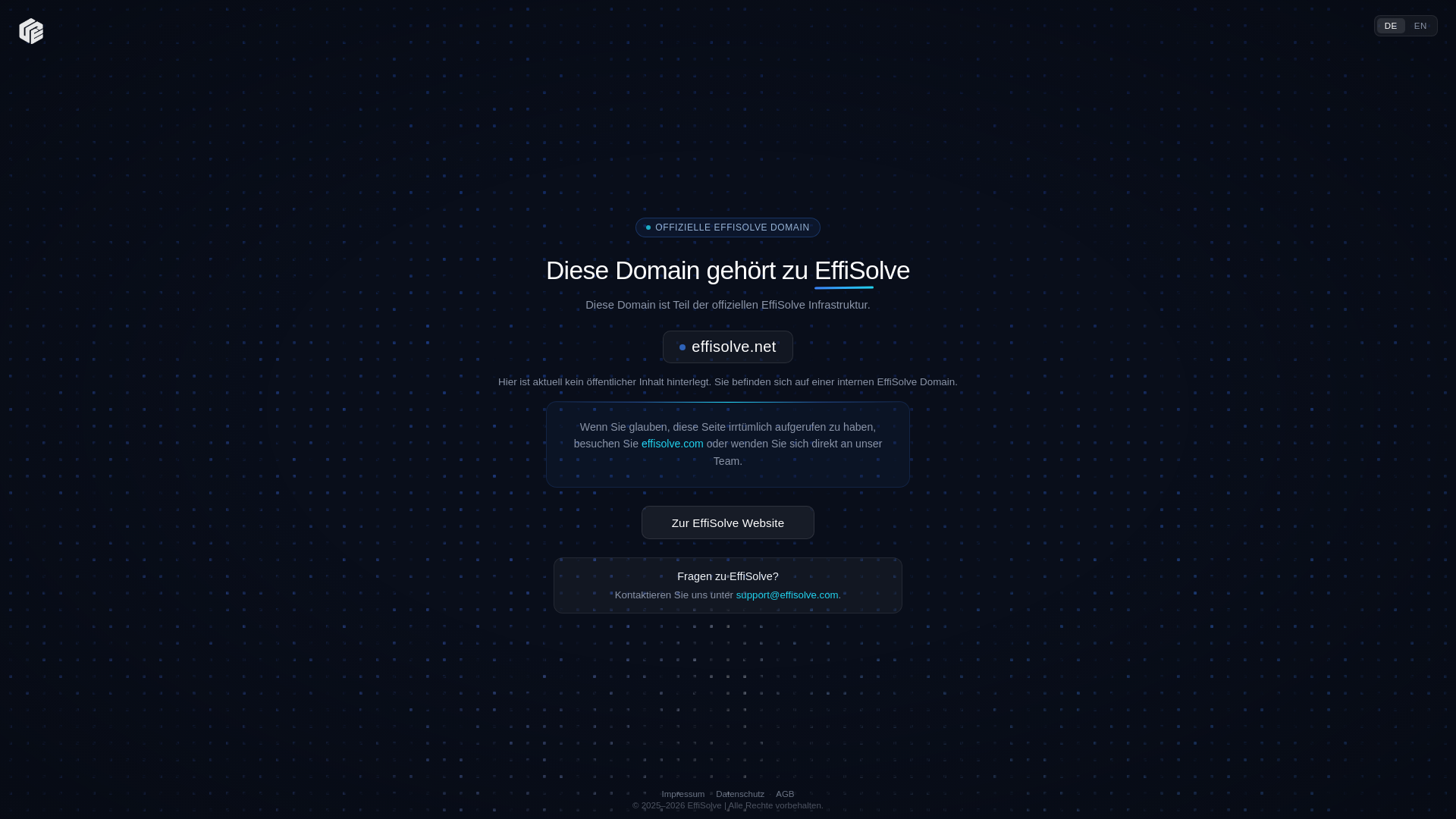 website screenshot of https://effisolve.net/