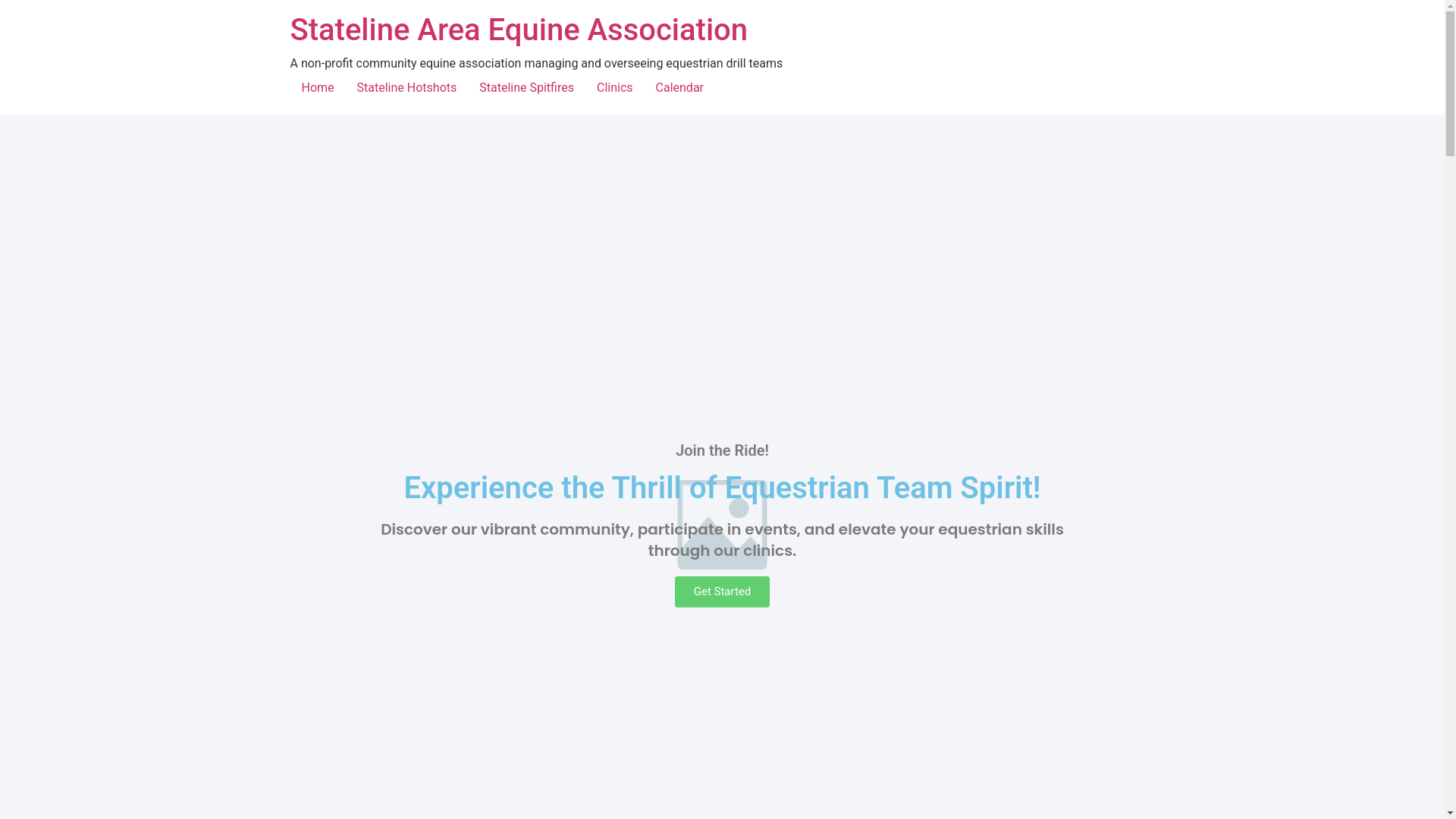 website screenshot of https://statelineareaequine.org/