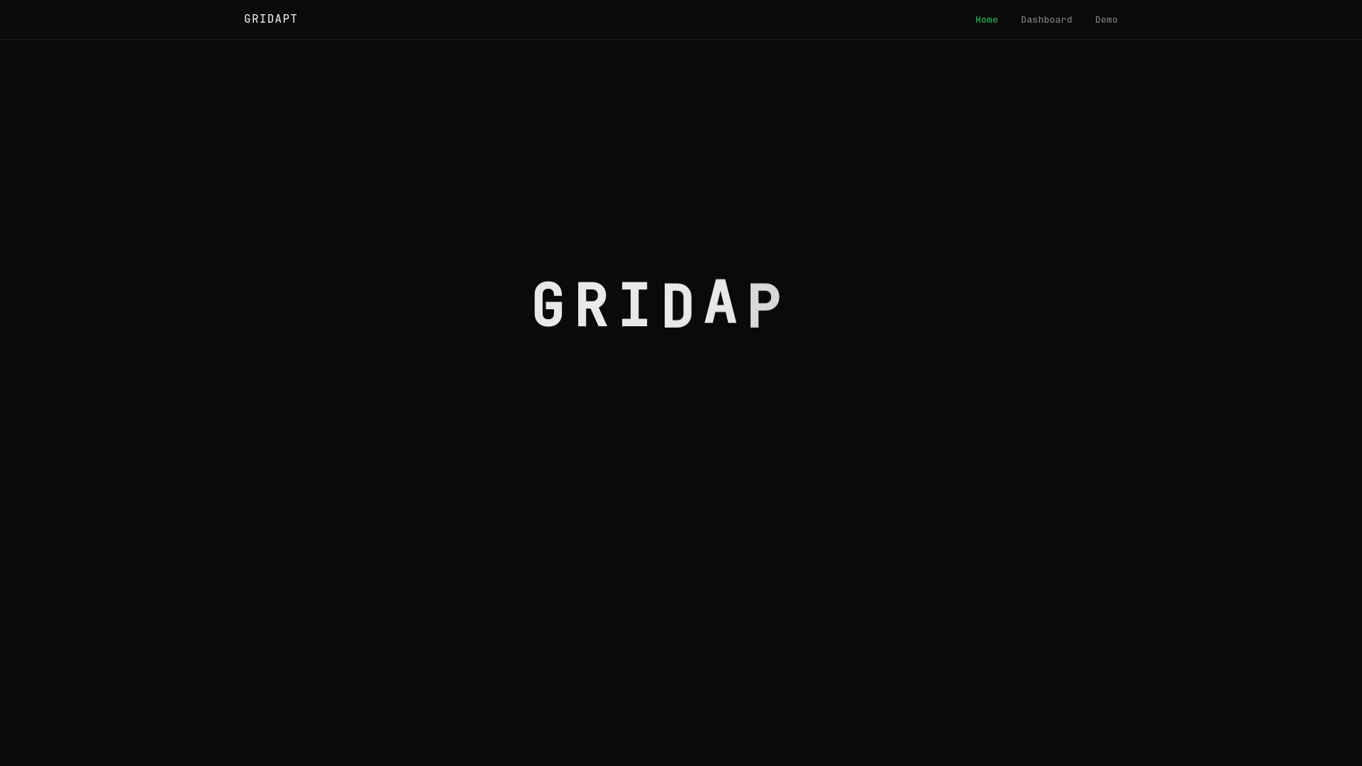 website screenshot of https://gridapt.app/