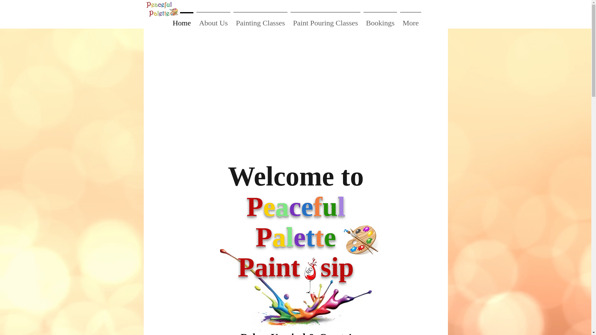 website screenshot of https://peacefulpalette.online/