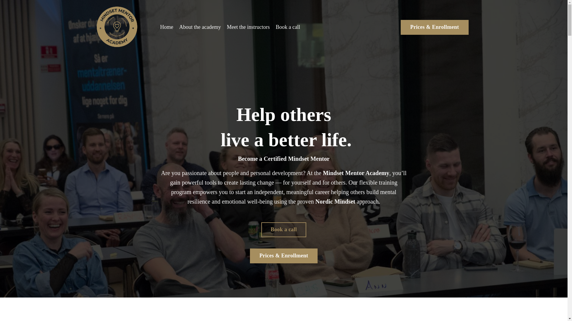 website screenshot of https://nordicmindsetacademy.com/