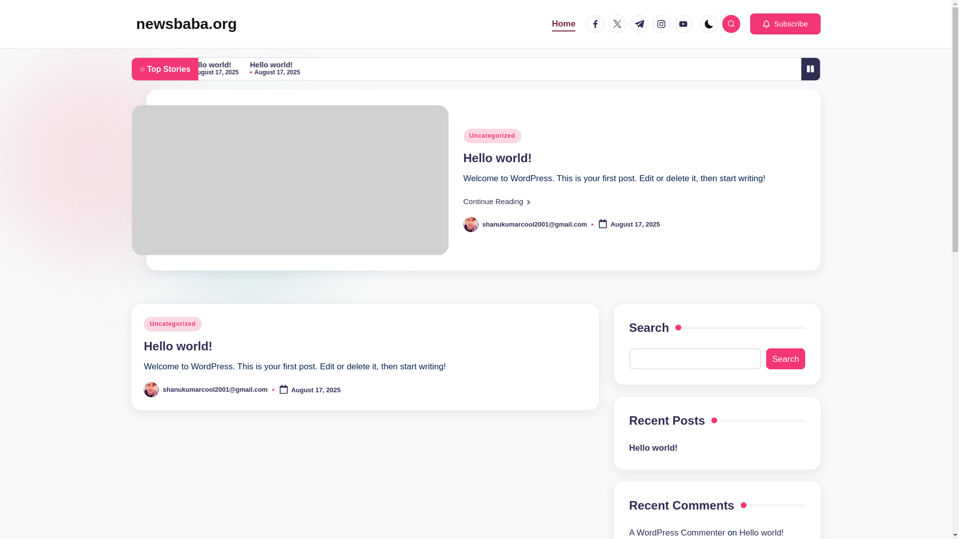 website screenshot of https://newsbaba.org/