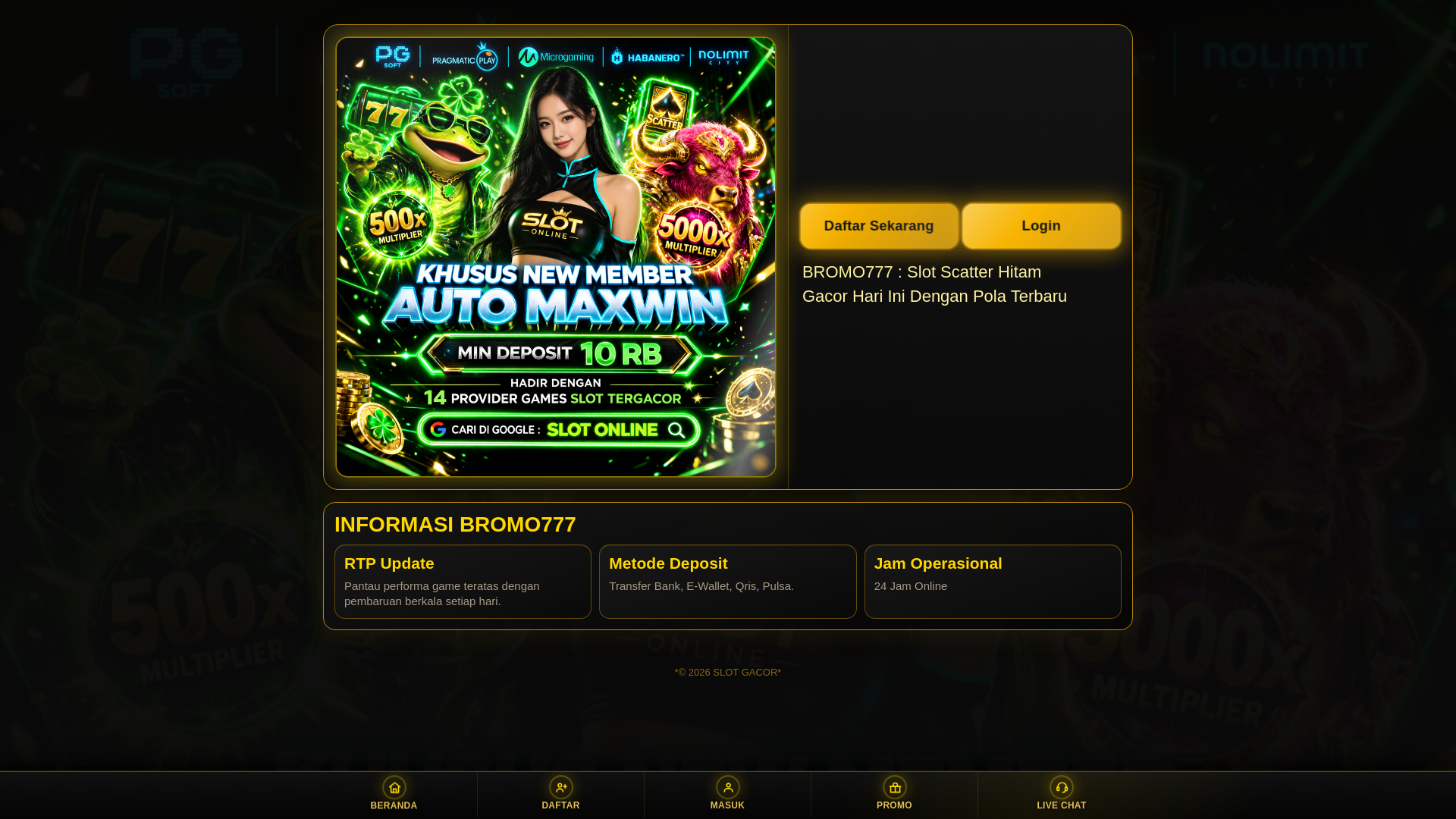 website screenshot of https://bromo777-otours.pages.dev/