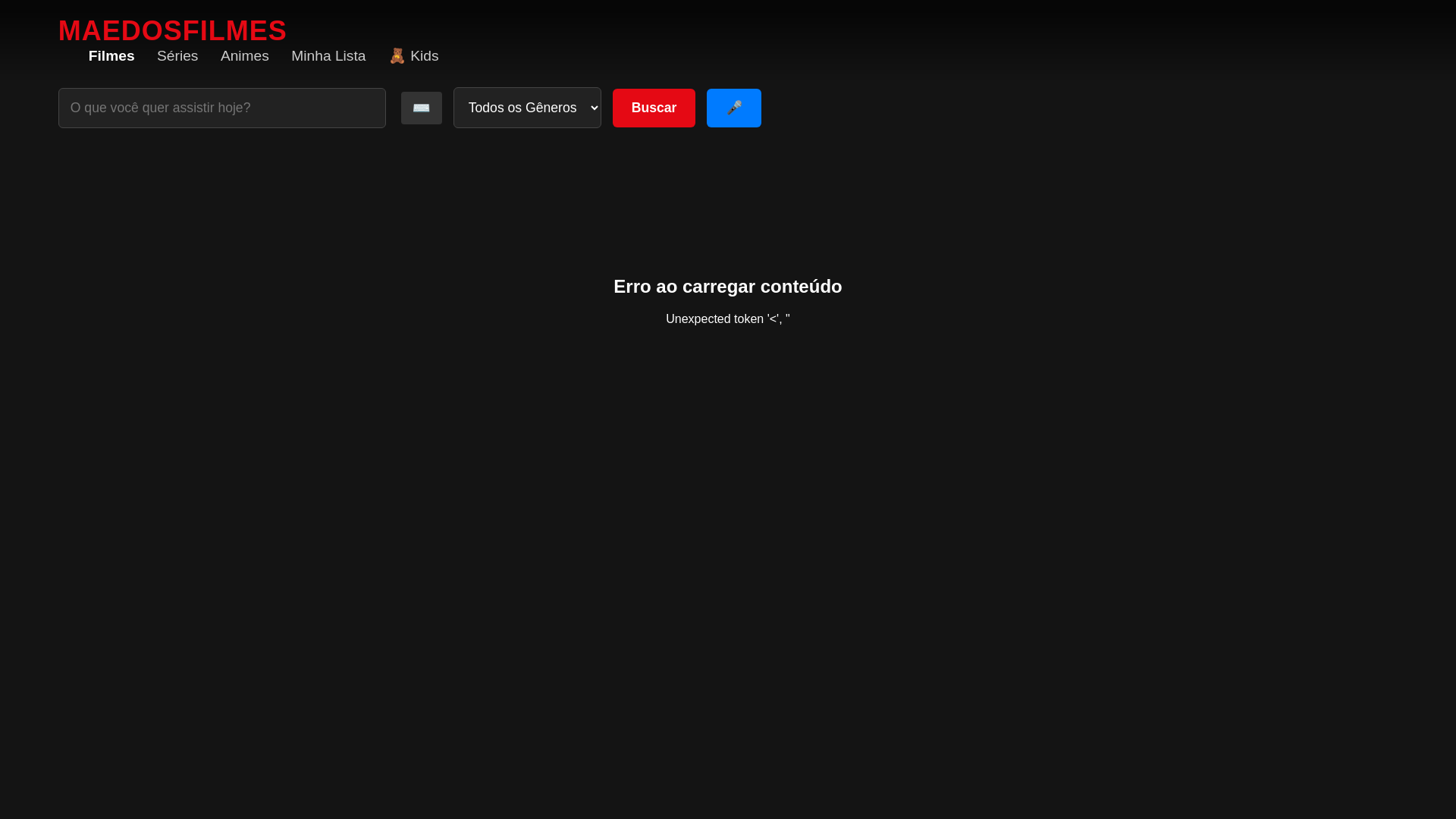 website screenshot of https://maedosfilmes.pages.dev/