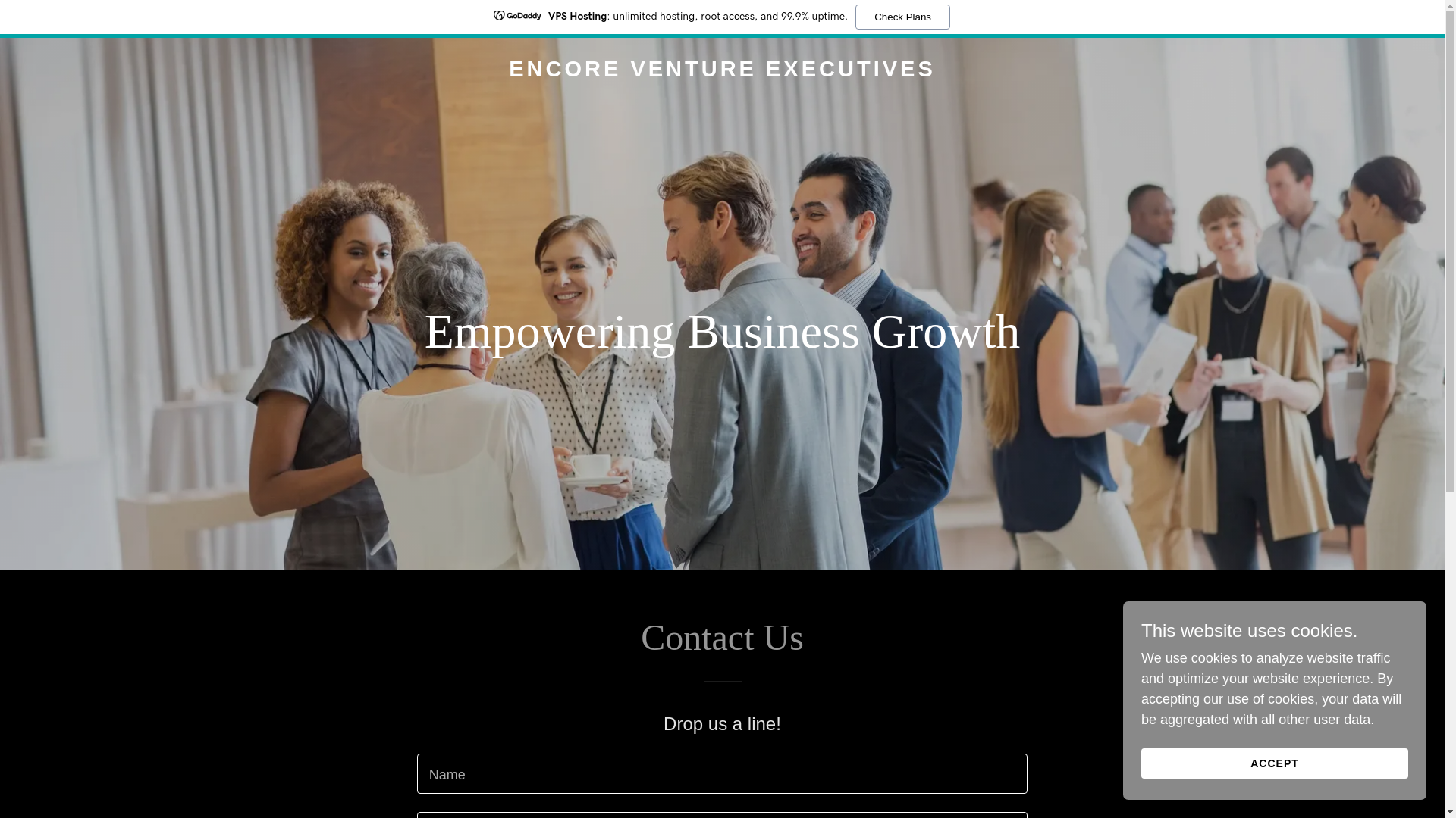 website screenshot of https://encoreventureexecutives.com/