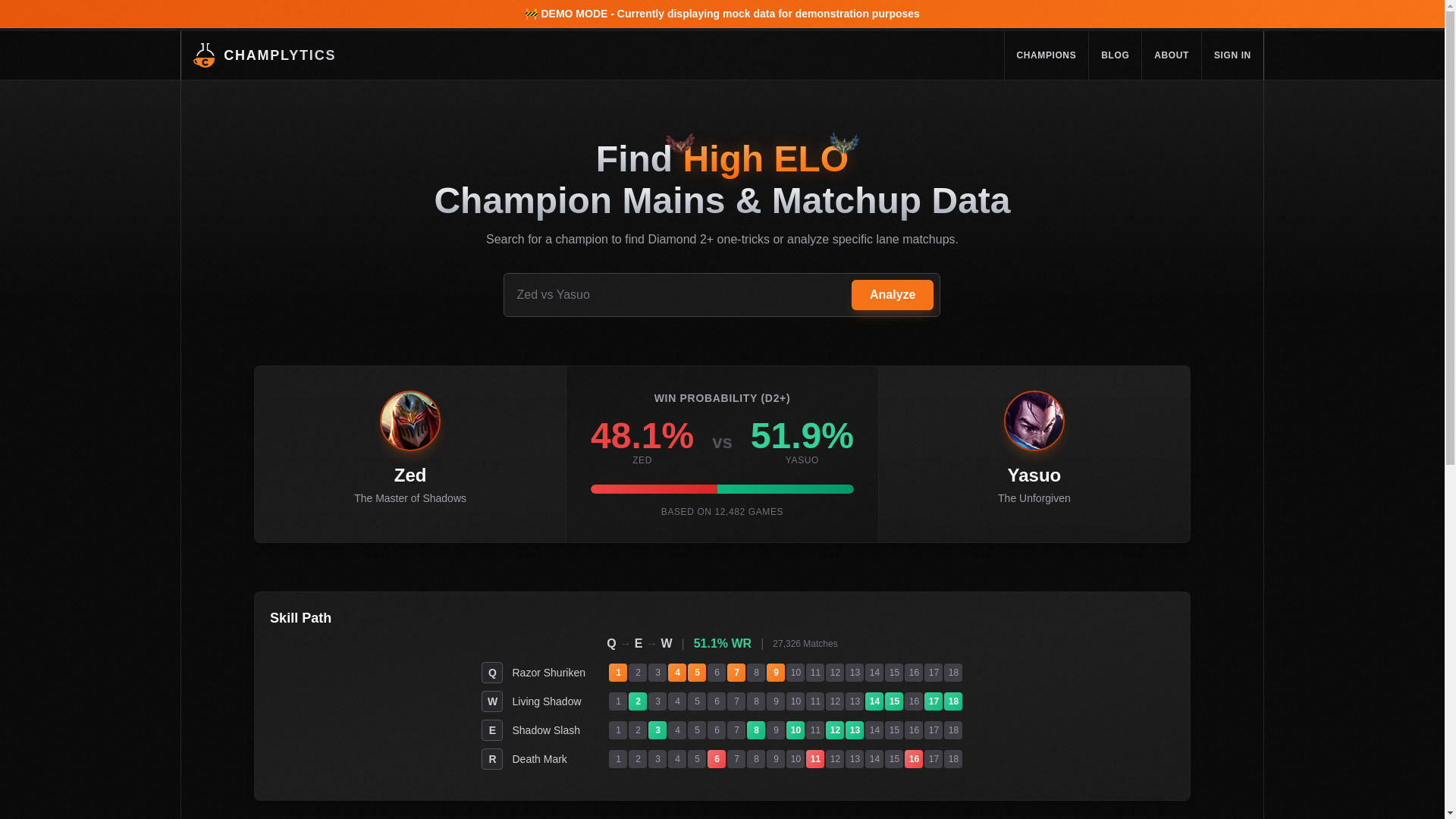 website screenshot of https://champlytics-temp.pages.dev/