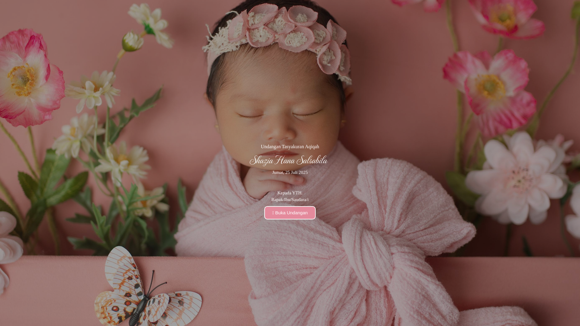website screenshot of https://undanganaqiqah-shazia.pages.dev/