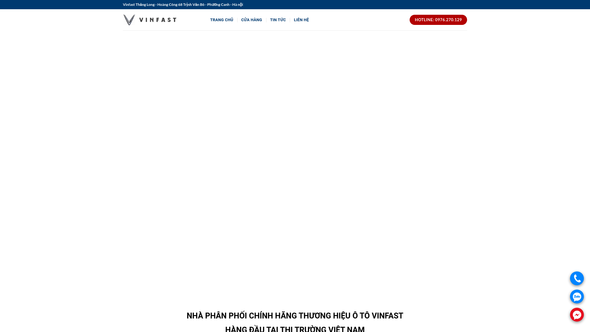 website screenshot of https://vinfastthanglong.fun/