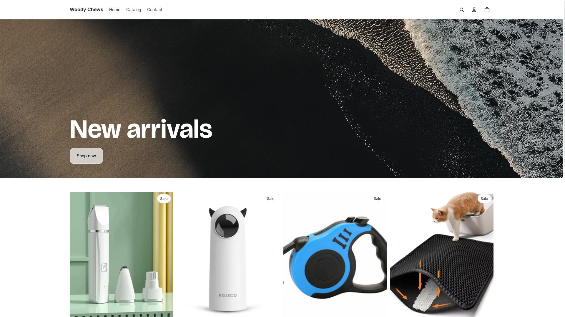website screenshot of https://shopycat.store/