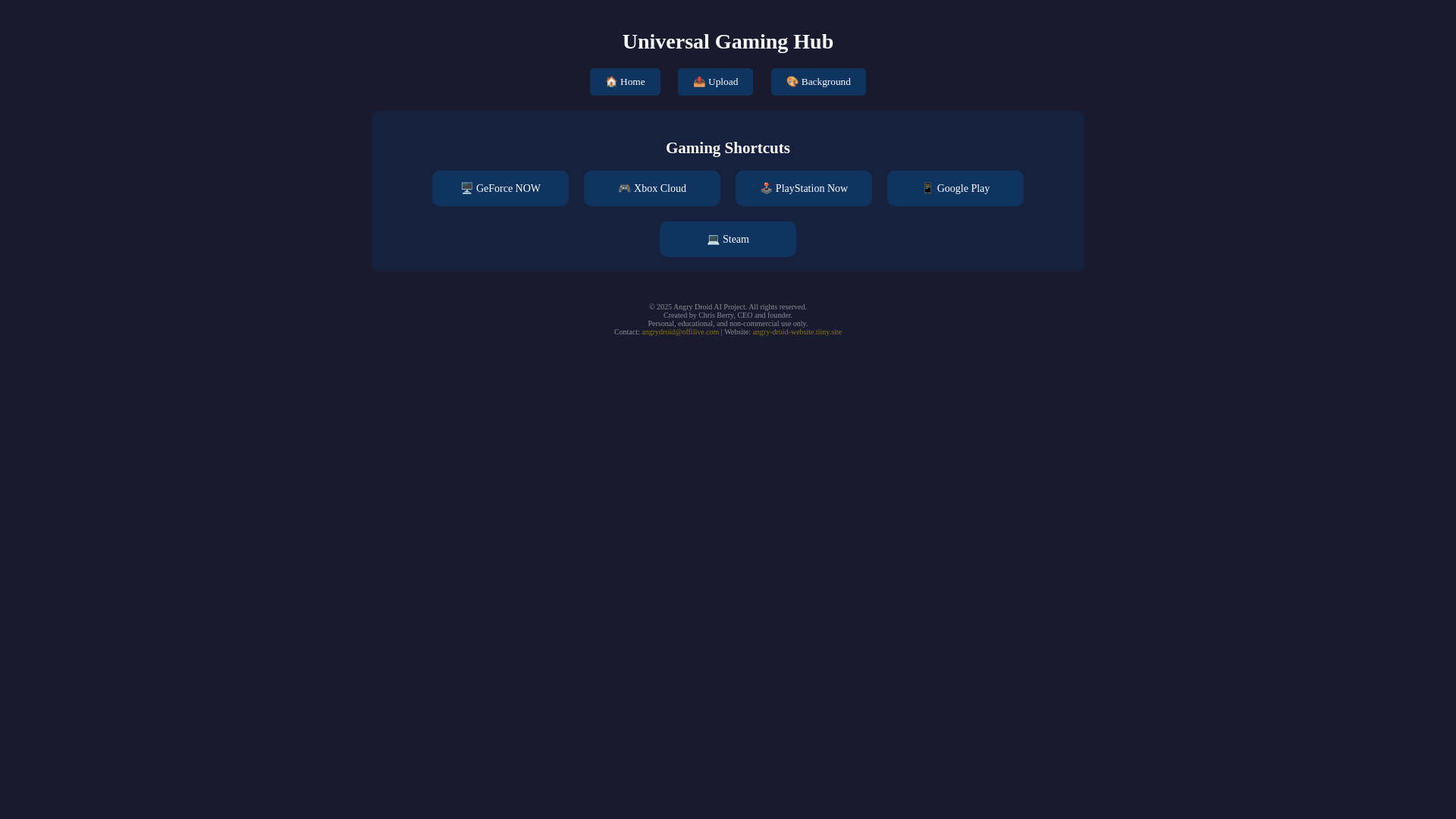 website screenshot of https://pixelgaminghub.pages.dev/