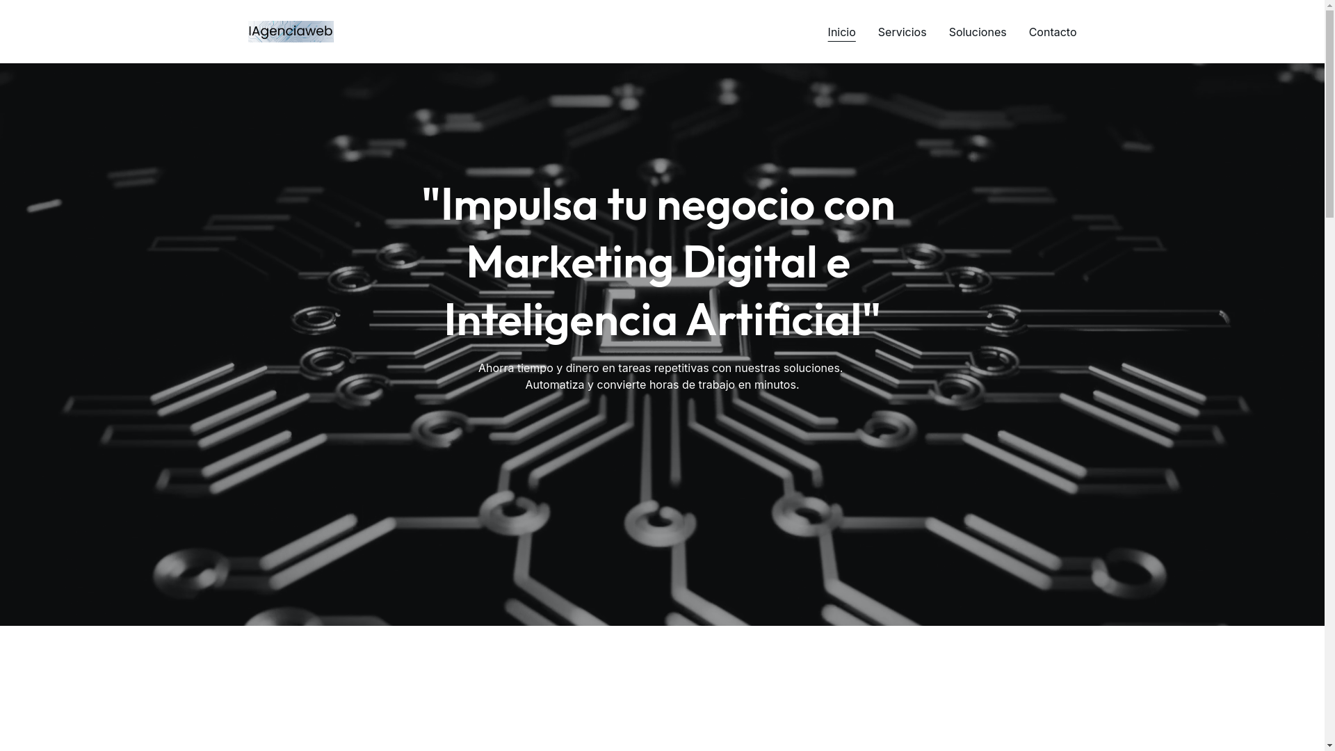 website screenshot of https://iagenciaweb.com/