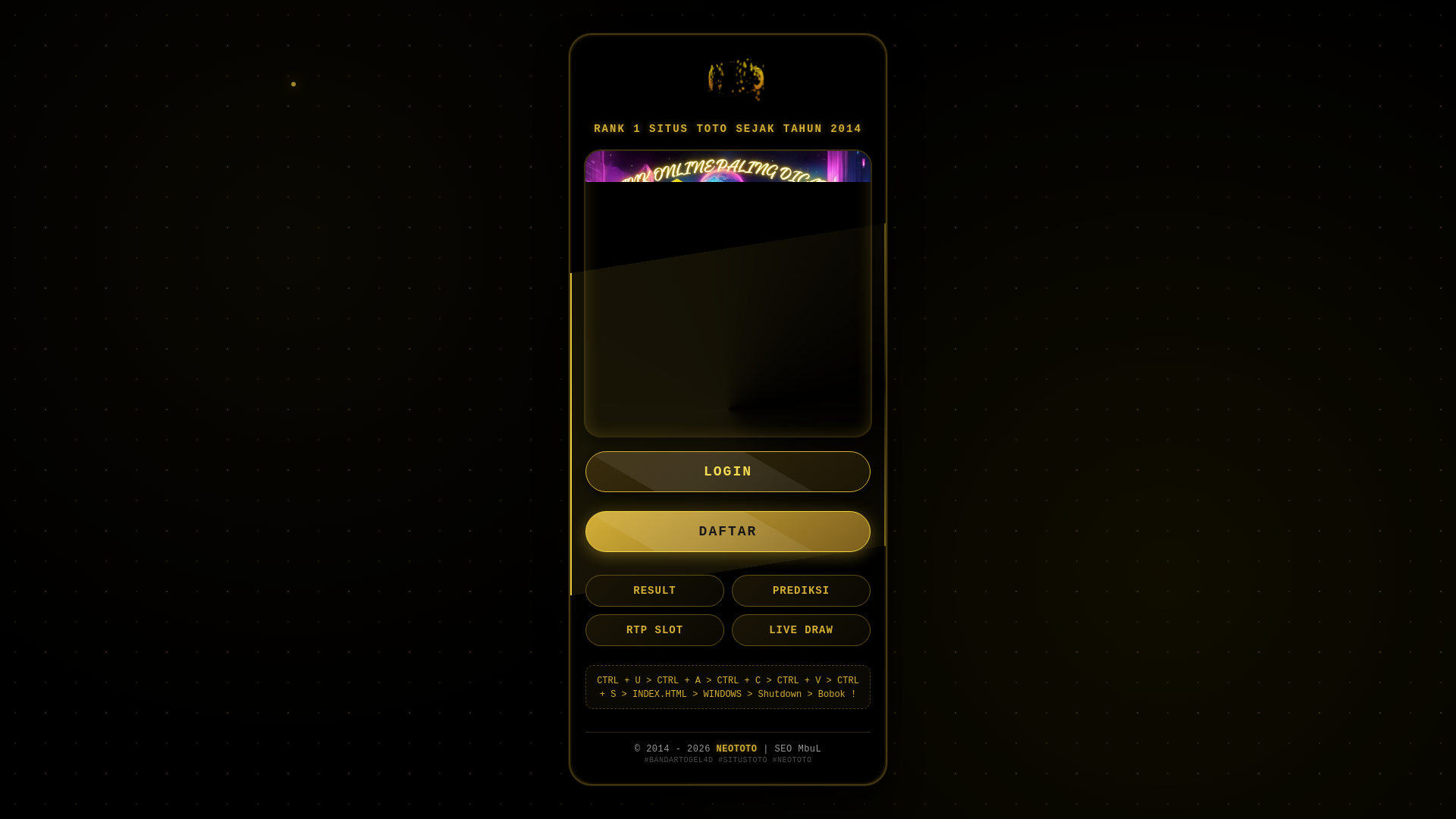 website screenshot of https://damai-kita-bang.pages.dev/