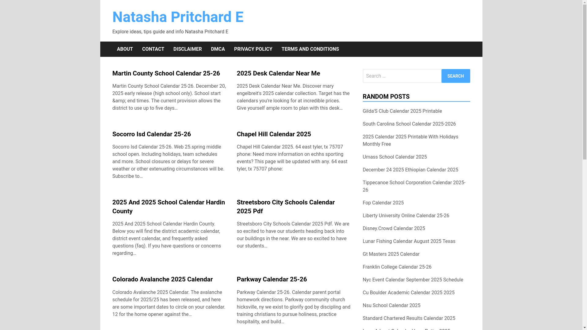 website screenshot of https://natashapritcharde.pages.dev/