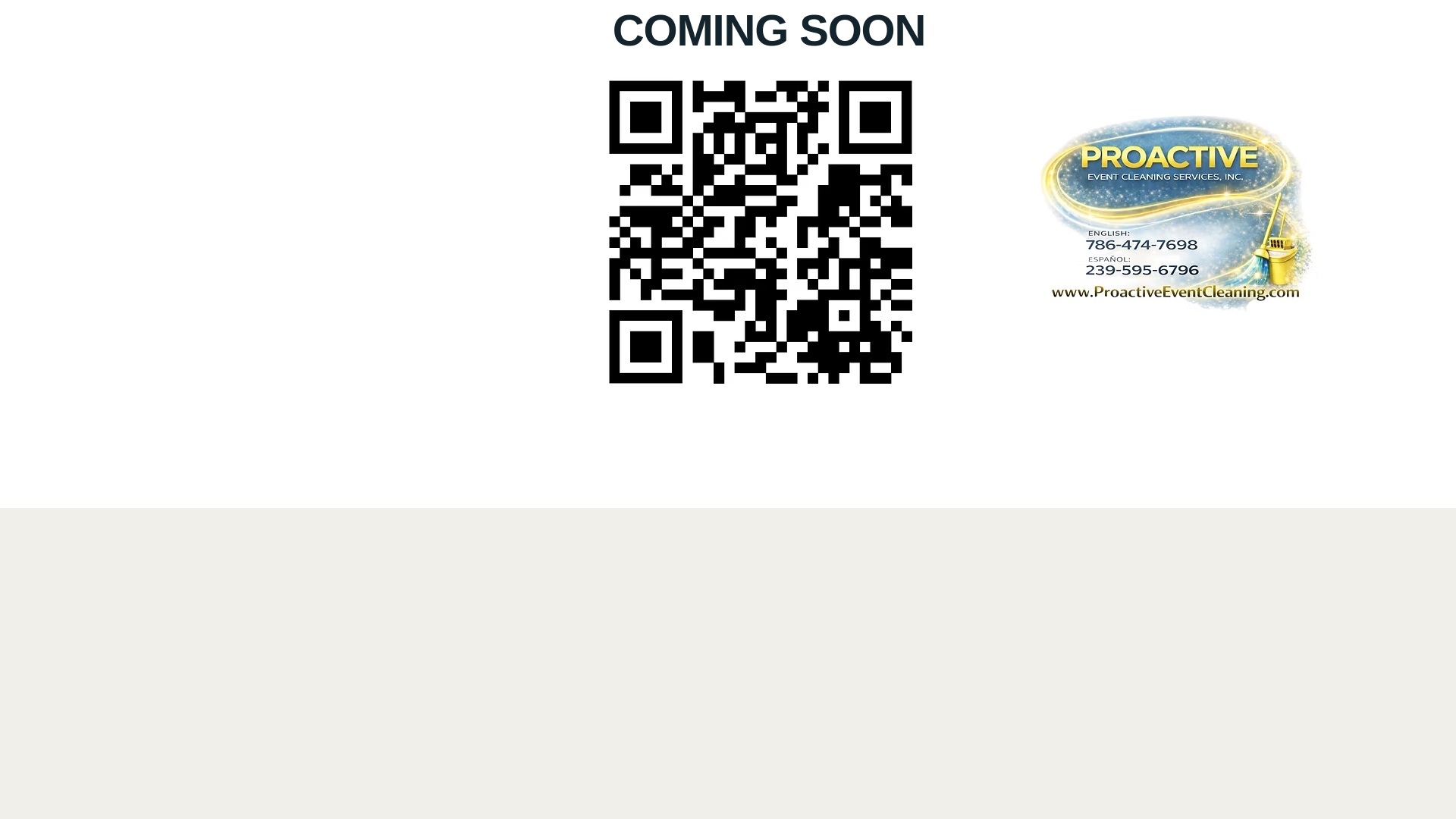 website screenshot of https://proactiveeventcleaning.com