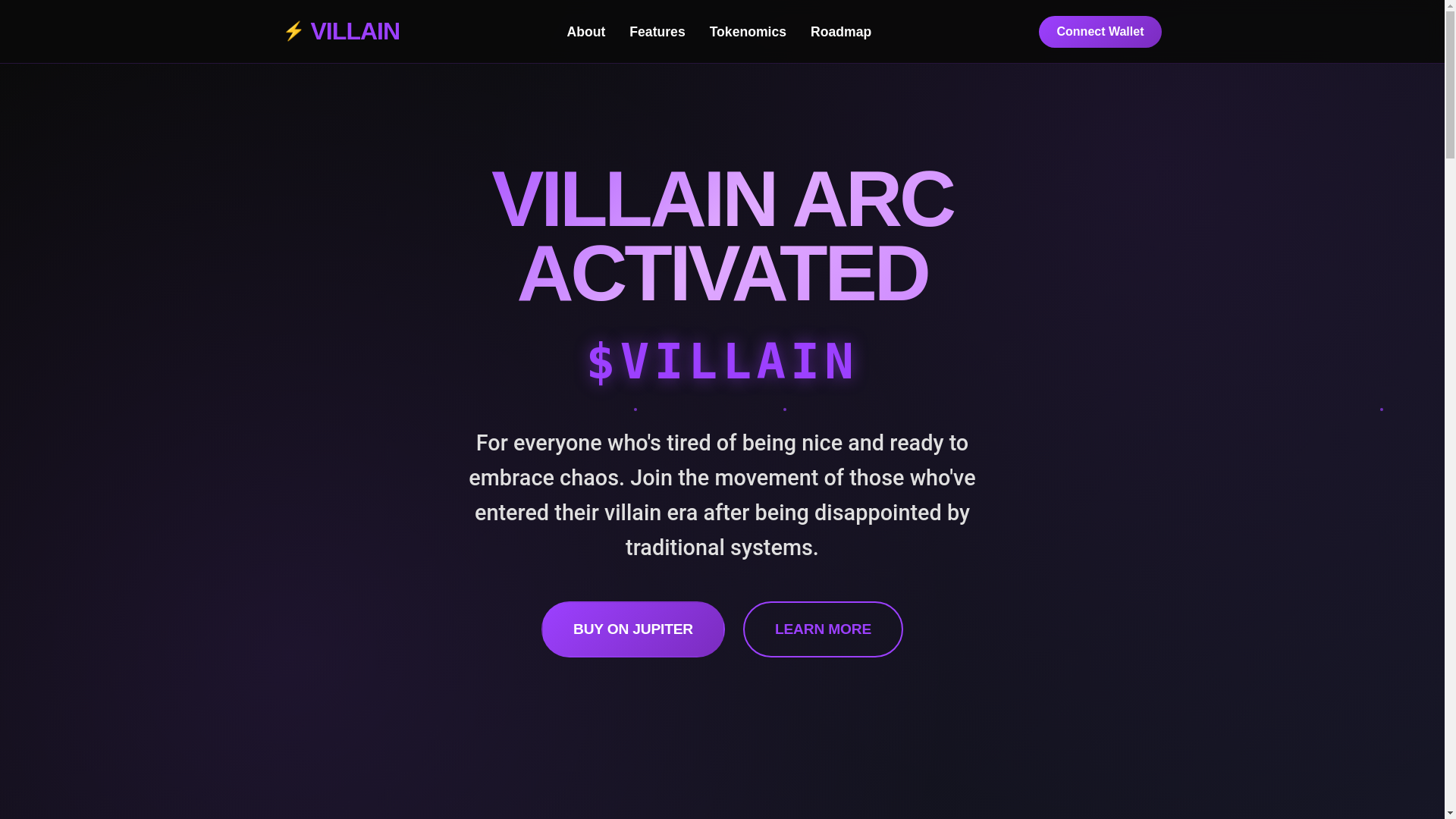 website screenshot of https://villainarc-test.online/