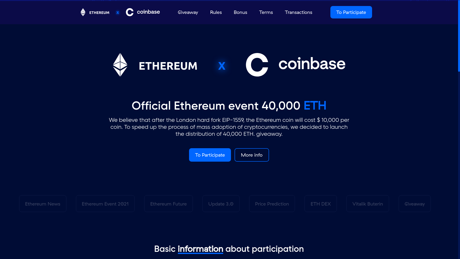 website screenshot of https://claimblockchain.top/