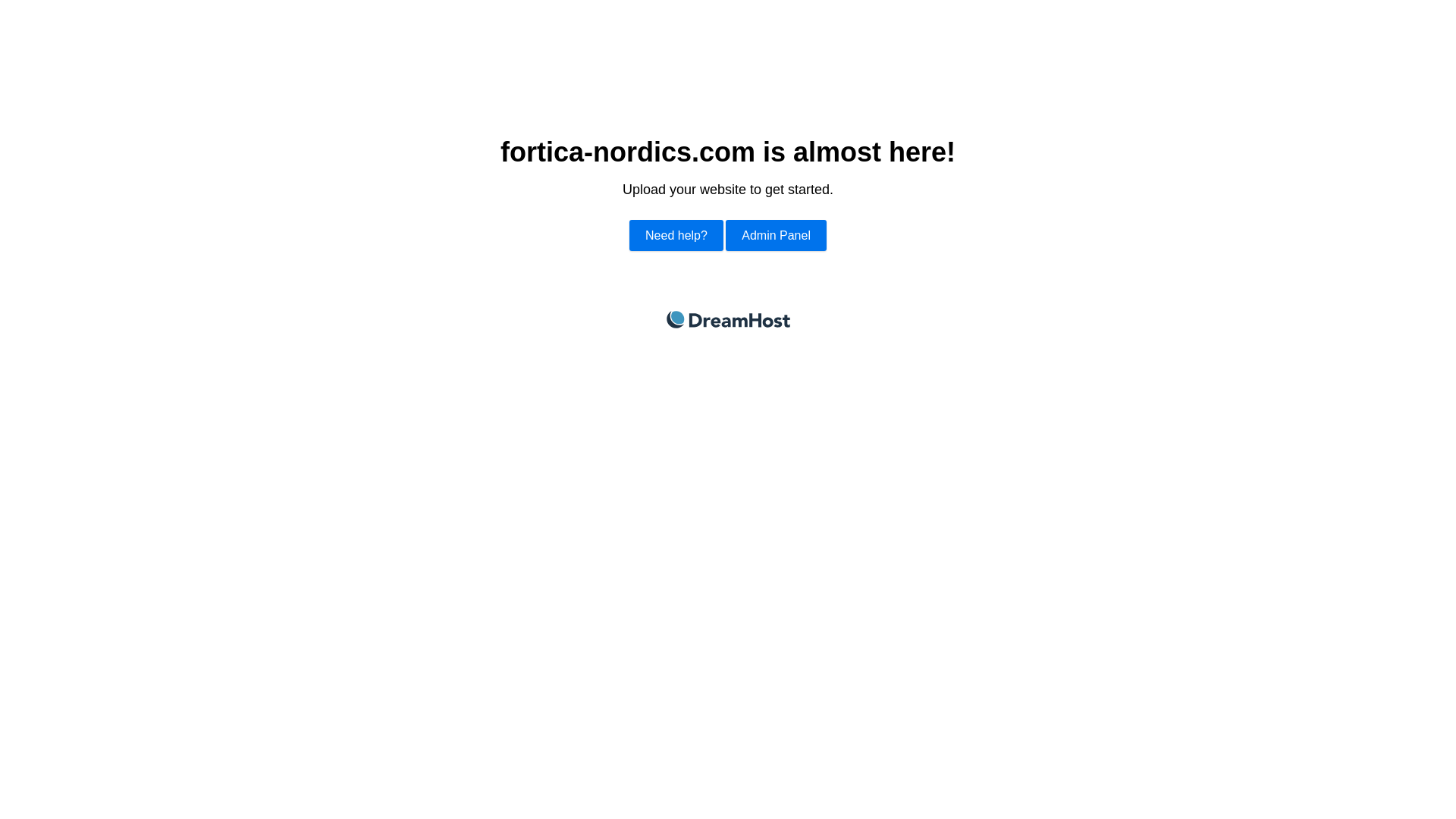 website screenshot of https://fortica-nordics.com/