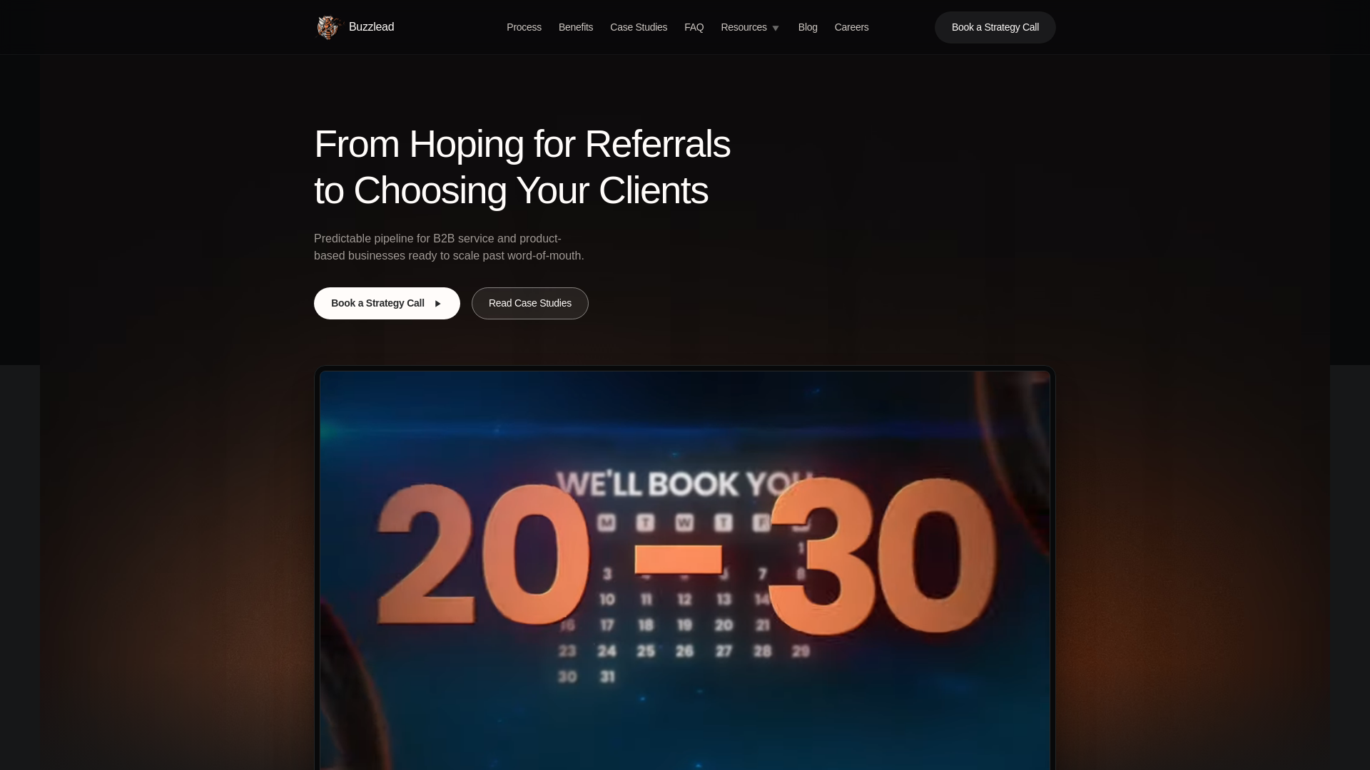 website screenshot of https://getbuzzleadgen.info