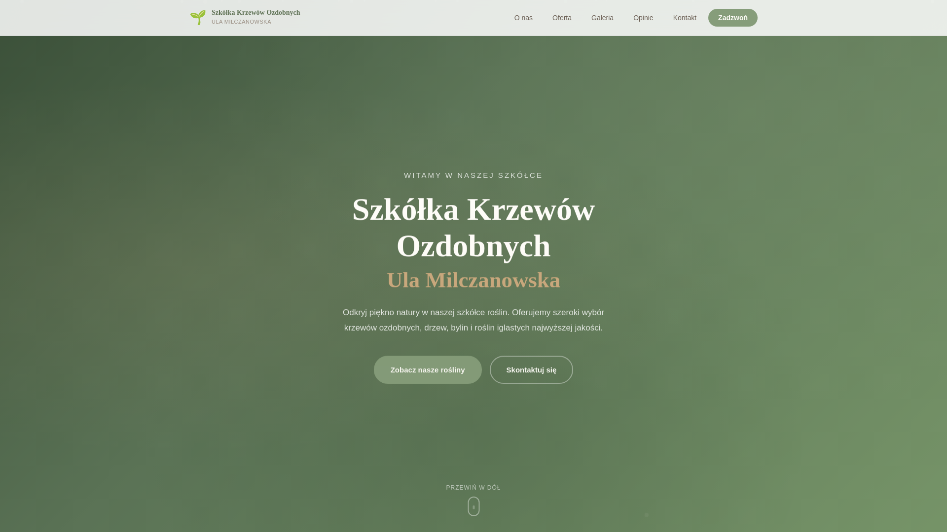 website screenshot of https://ularosliny.pl/