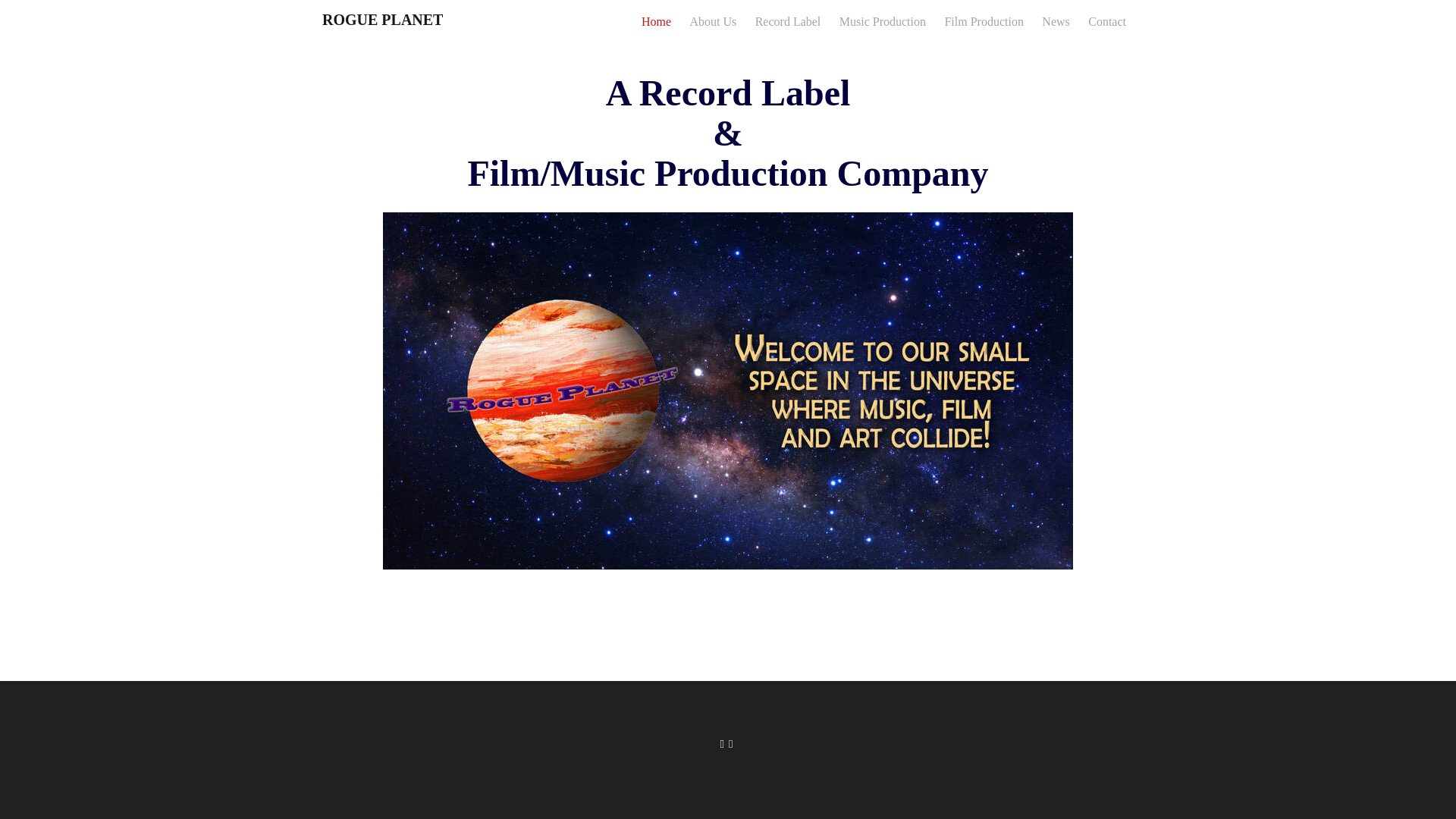 website screenshot of https://rogueplanetproductions.com