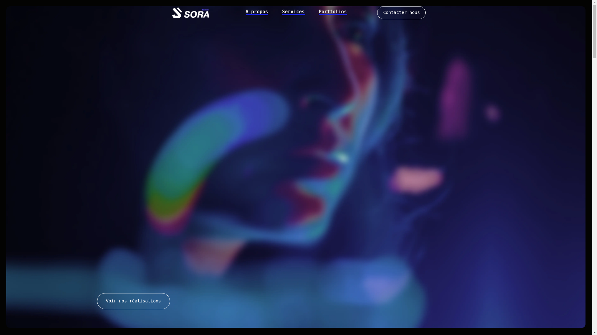 website screenshot of https://sora-agency.ca/