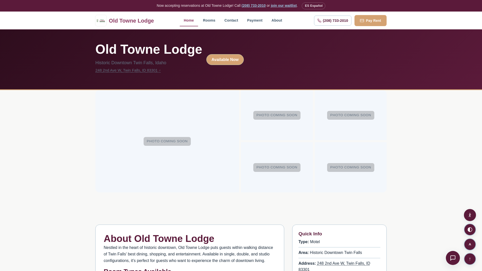 website screenshot of https://oldtownetf.com/