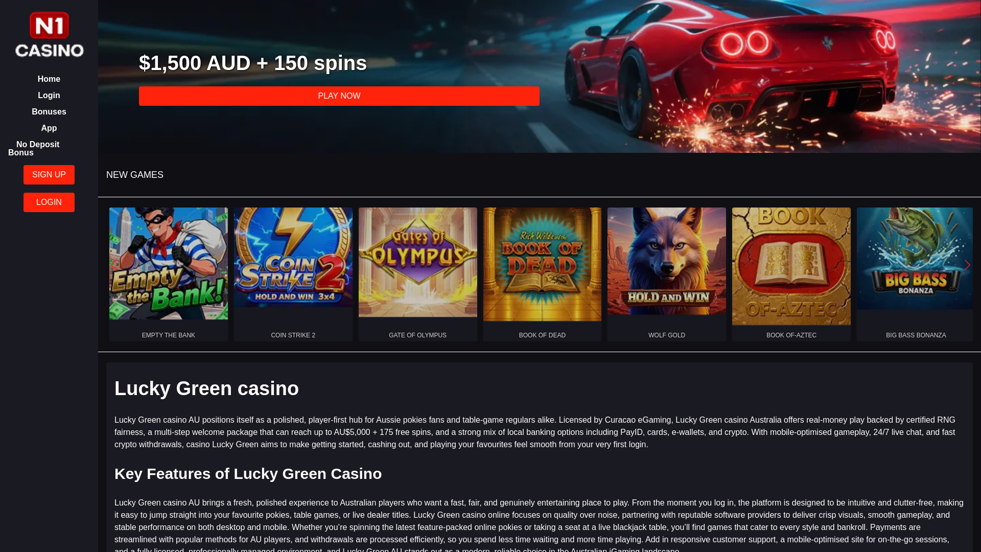website screenshot of https://luckygreencasino-aus-com.pages.dev/