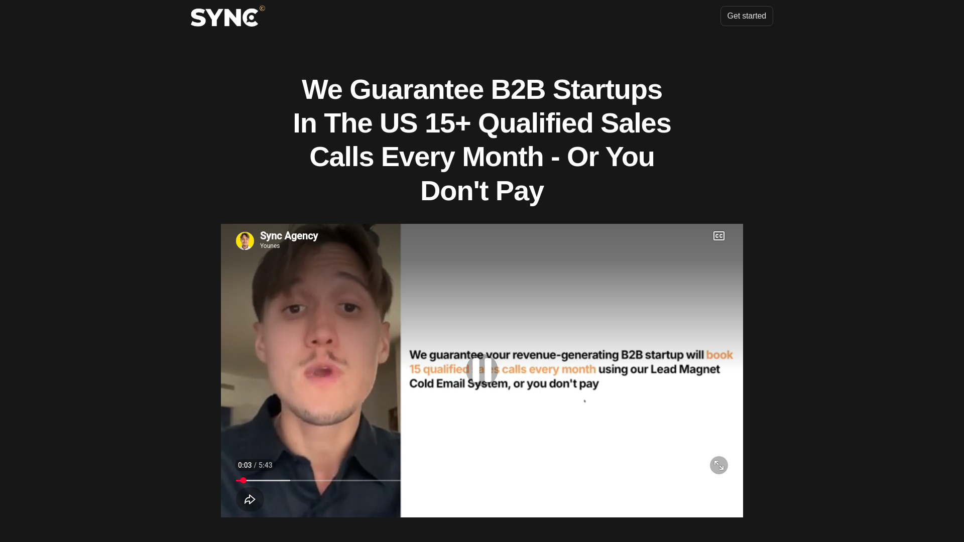 website screenshot of https://syncunitedd.com/