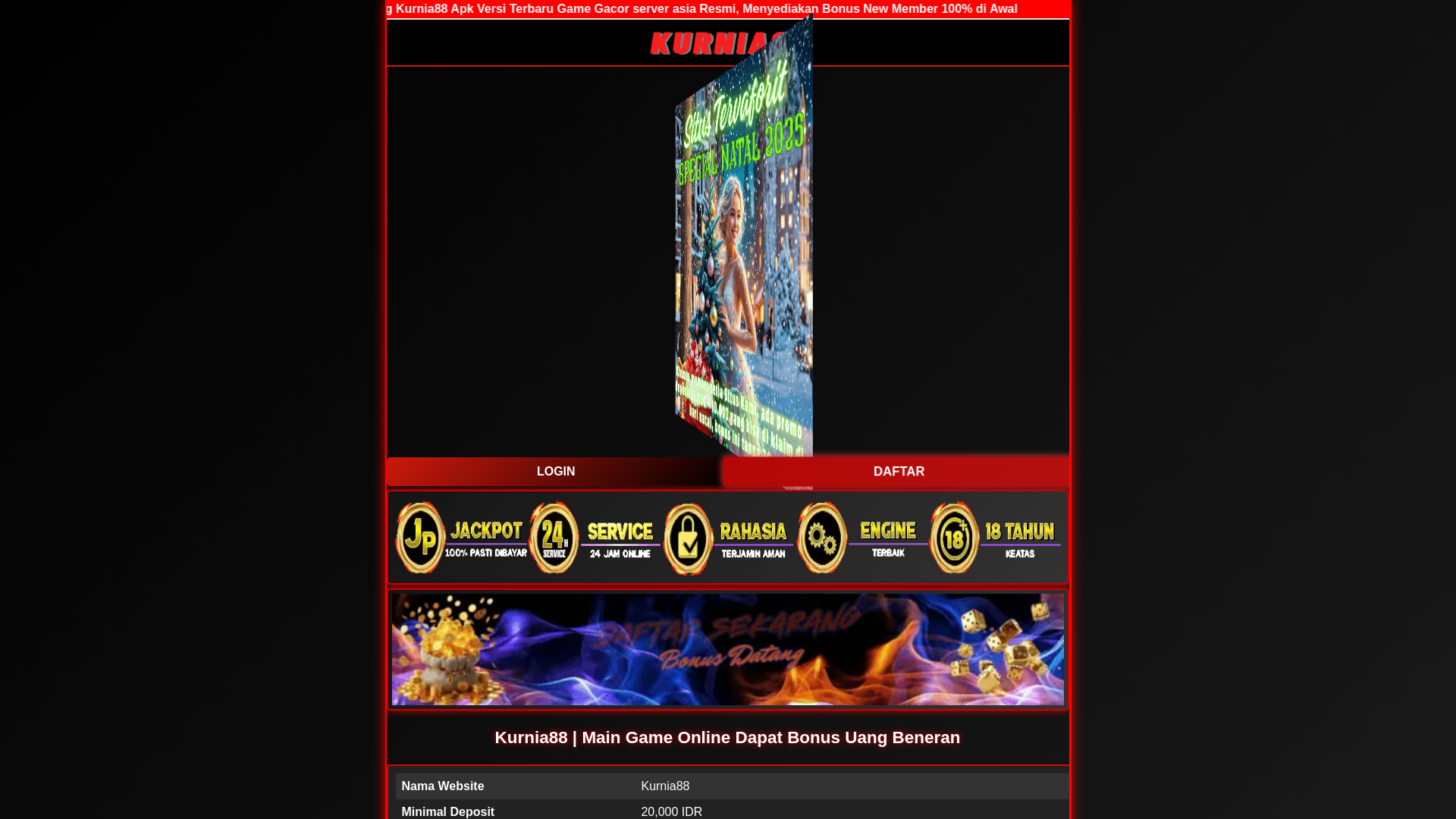 website screenshot of https://segalaresiko-menjadikarunia88.pages.dev/