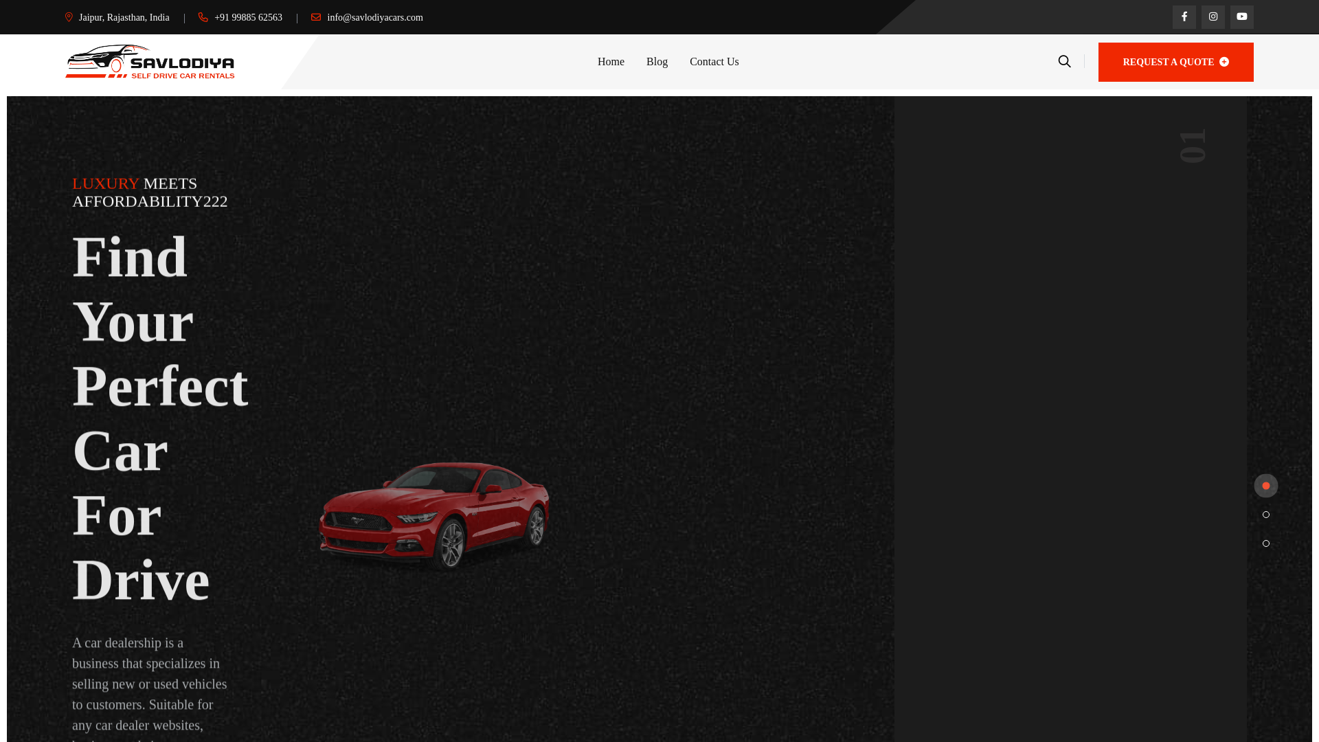 website screenshot of https://savlodiyacars.com/