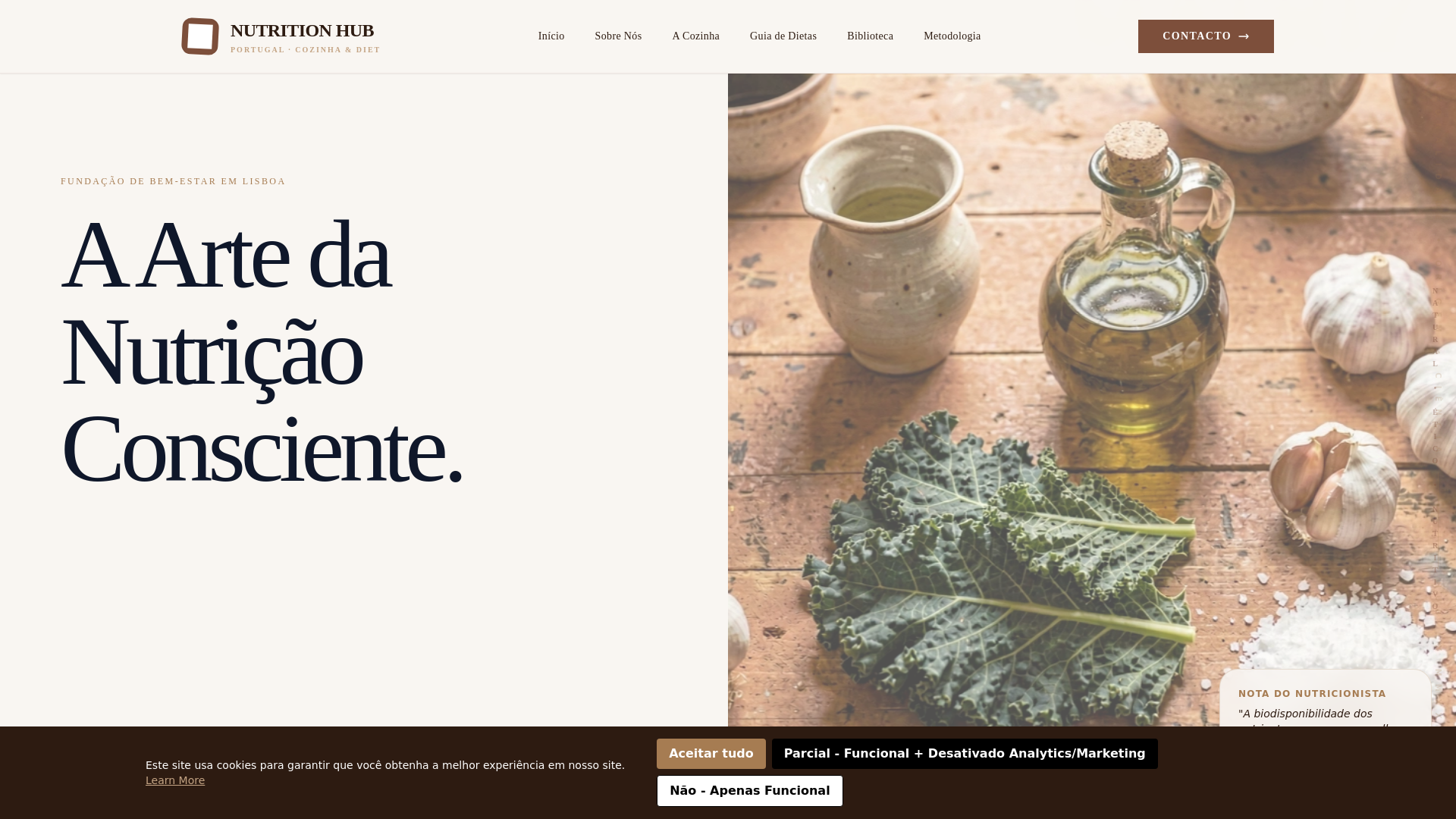 website screenshot of https://portugalnutritionhubsl.info