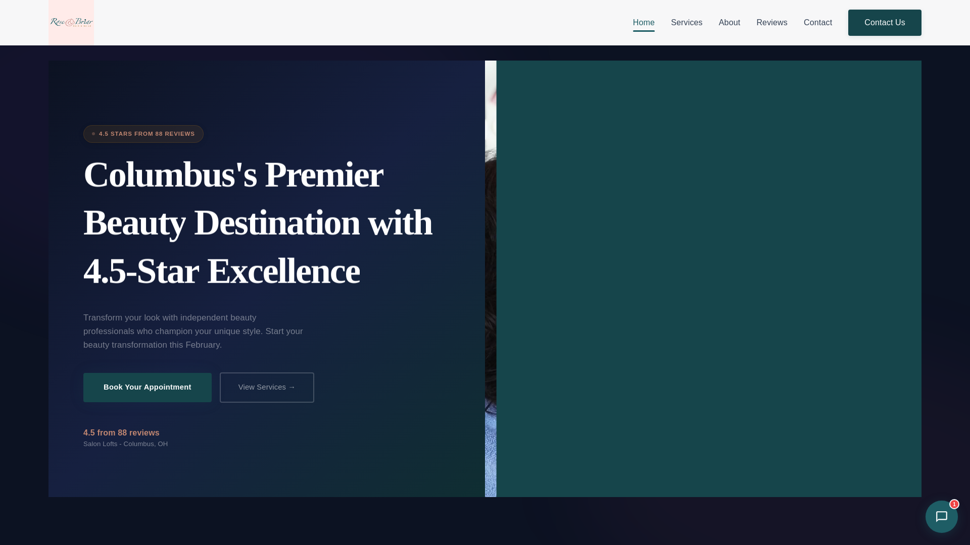 website screenshot of https://wf-salon-lofts.pages.dev/