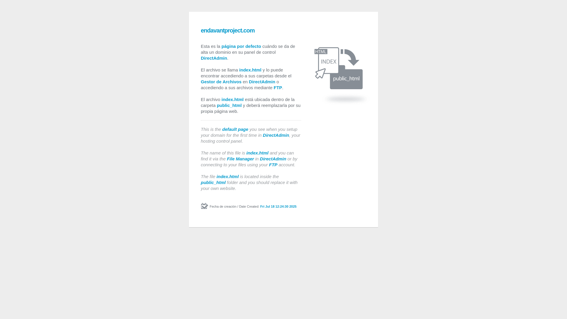 website screenshot of https://endavantproject.com/