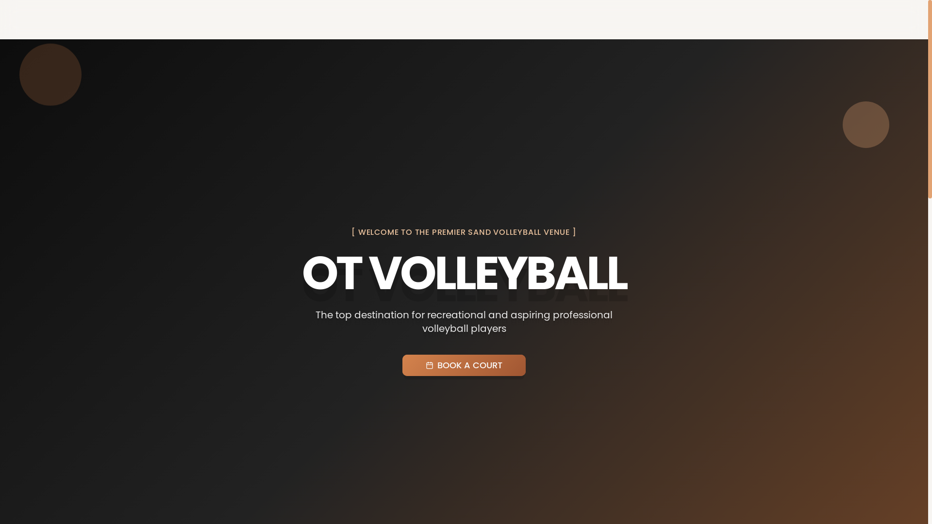 website screenshot of https://overthetopvb.net/