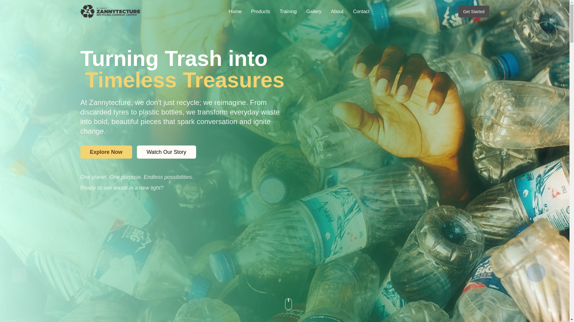 website screenshot of https://zannytecture.com/