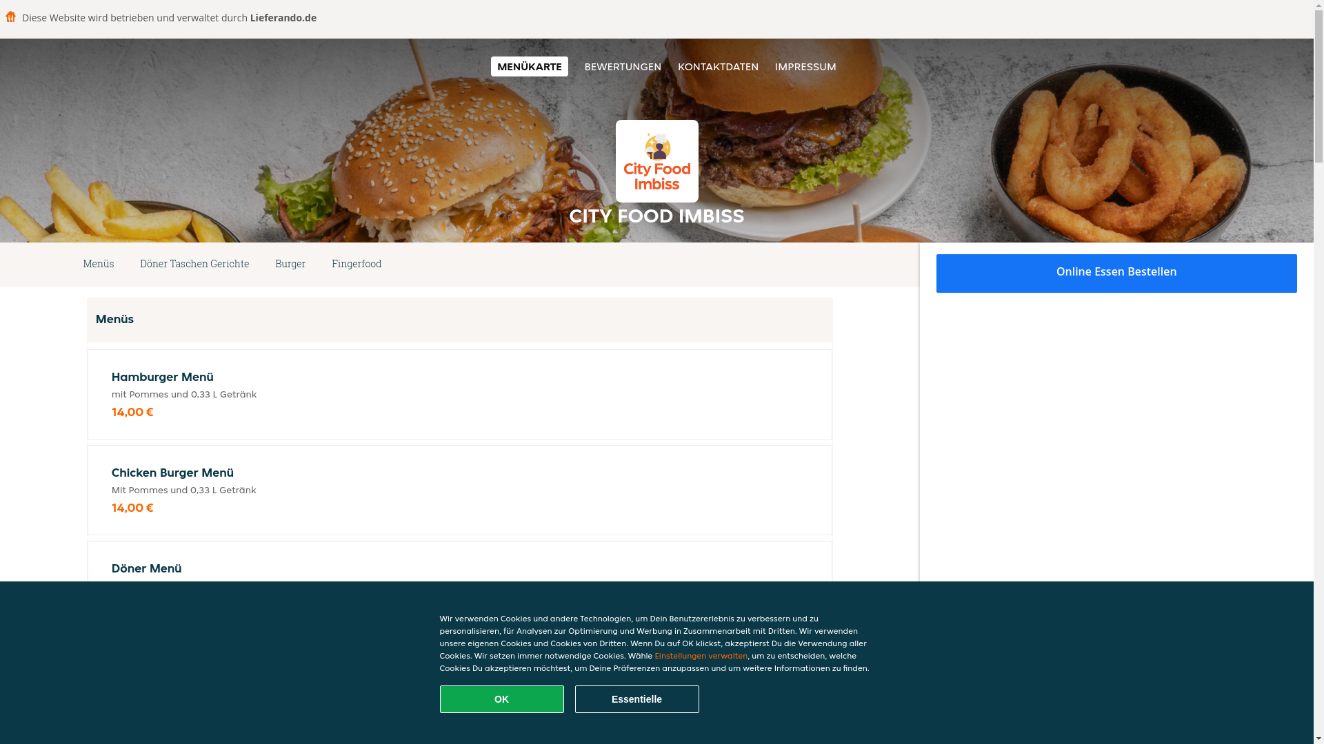 website screenshot of https://cityfoodimbiss-berlin.de/