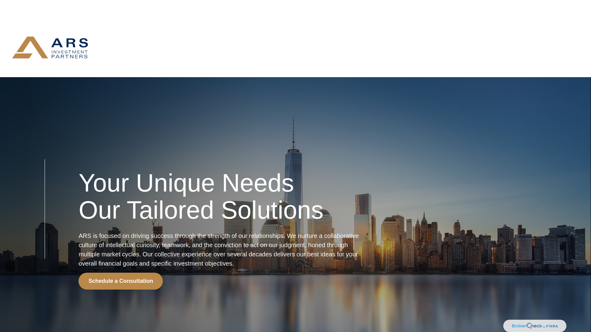 website screenshot of https://arsinvest.com/