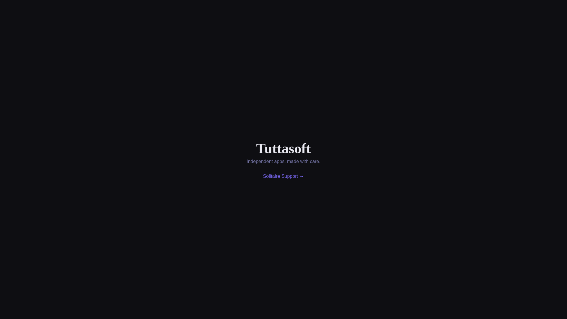 website screenshot of https://tuttasoft.com