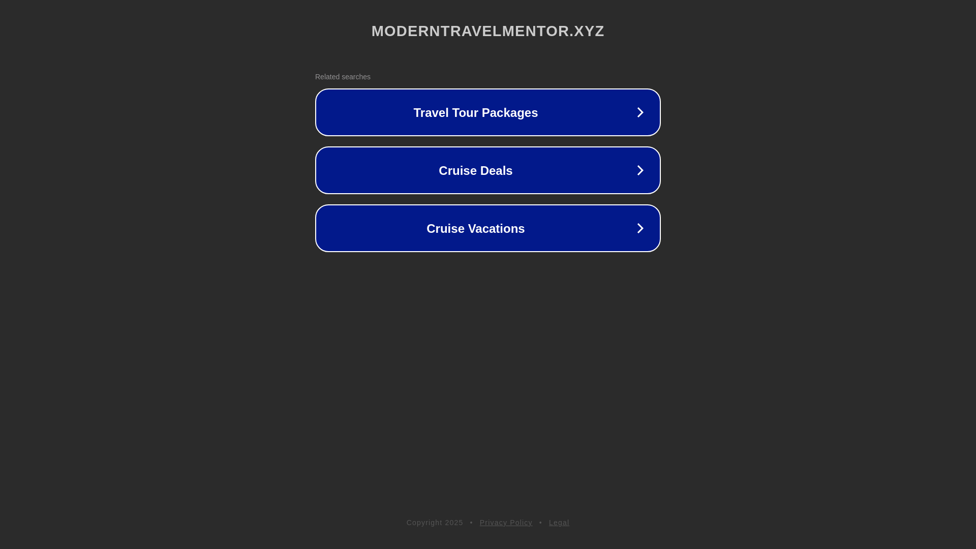 website screenshot of https://moderntravelmentor.xyz/