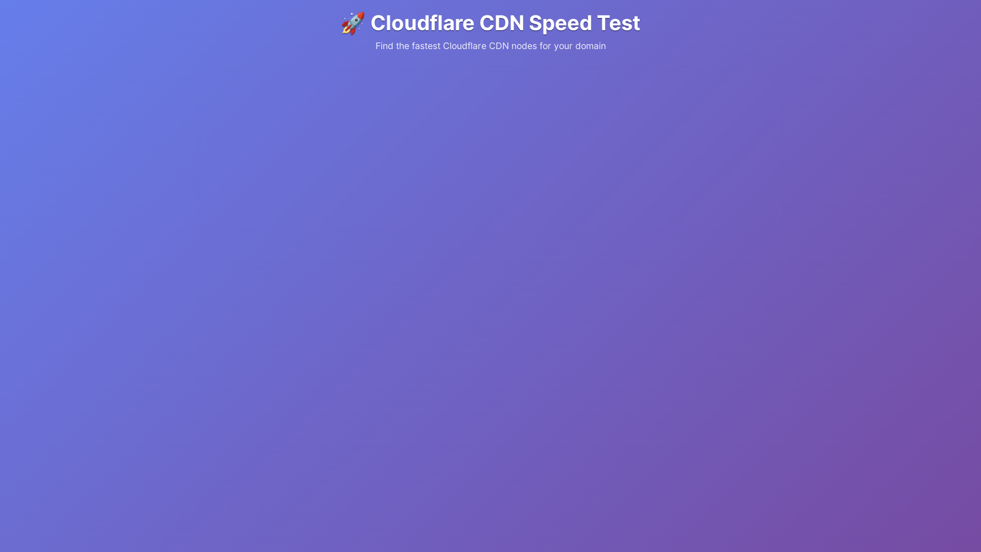 website screenshot of https://cfspeedtest.pages.dev/