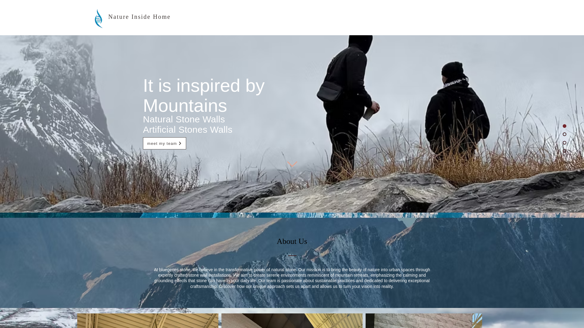 website screenshot of https://bluegenestone.ca