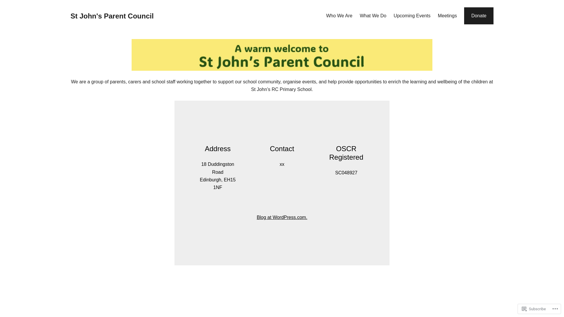website screenshot of https://stjohnsparentcouncil.org/