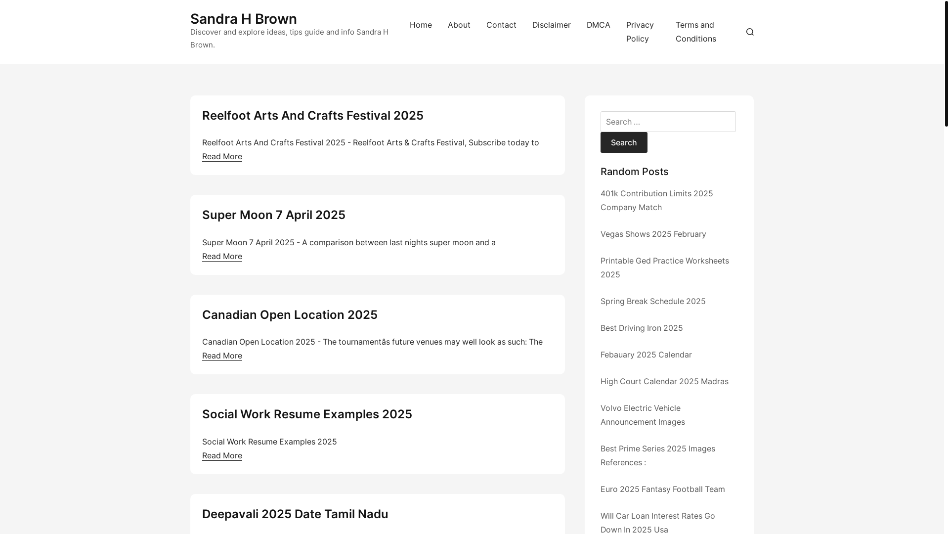 website screenshot of https://sandrahbrownv.pages.dev/