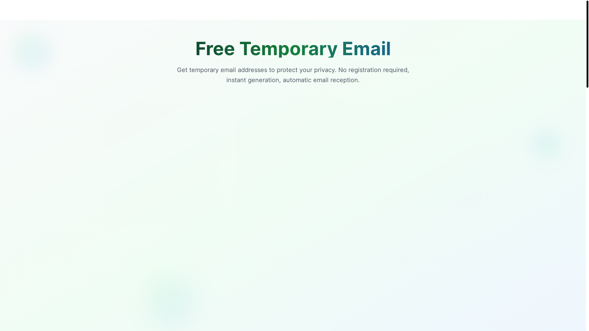 website screenshot of https://freetempmail.pages.dev/