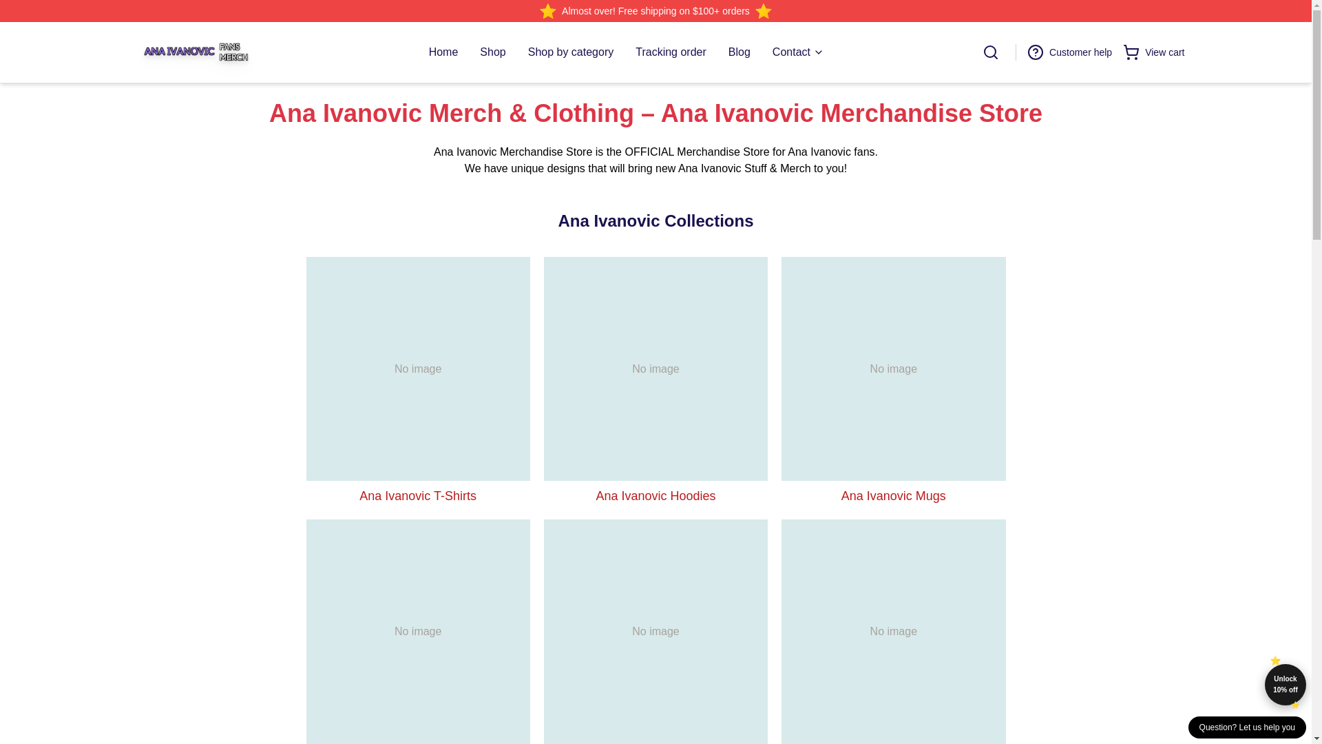 website screenshot of https://anaivanovic.shop/