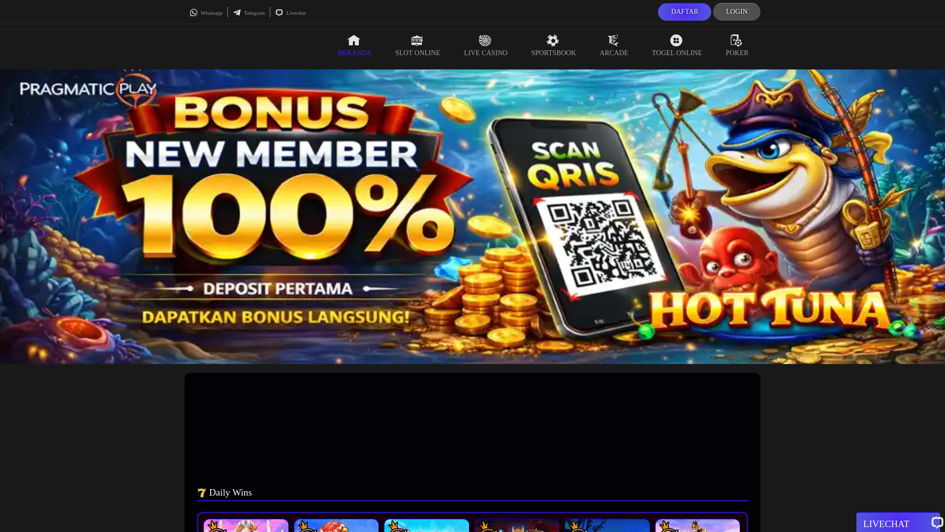 website screenshot of https://gelap138daftar.com/