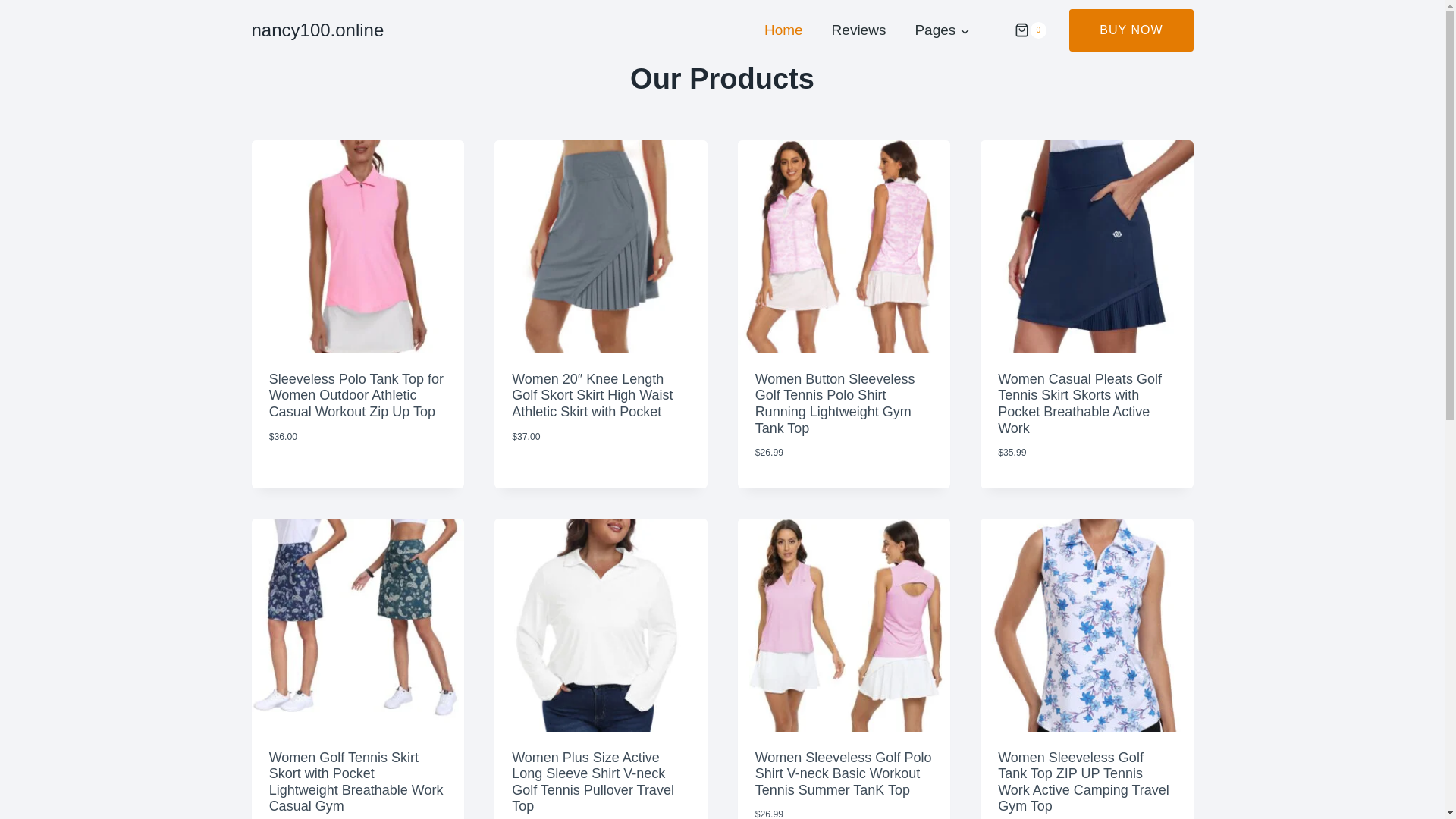 website screenshot of https://nancy100.online/