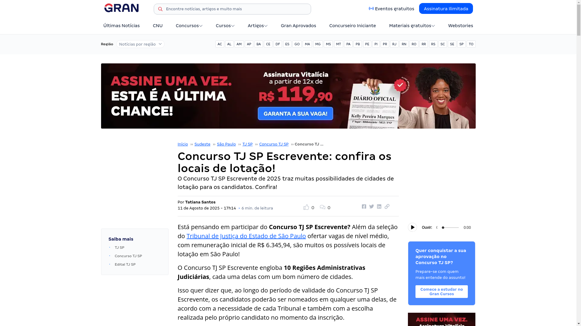 website screenshot of https://tjsp-2025-inscricao.site/