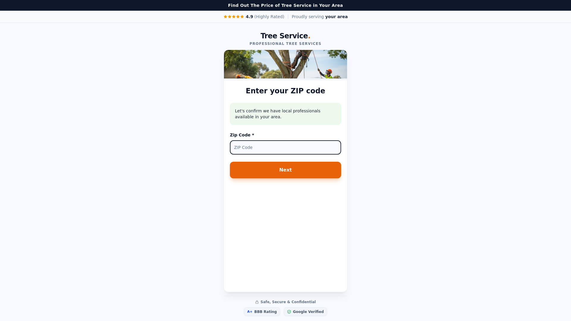 website screenshot of https://trees-service-local.com
